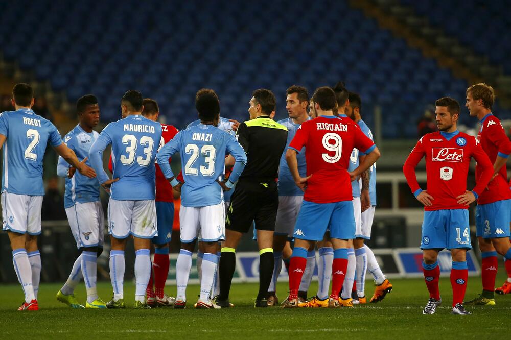 Lacio - Napoli prekid, Foto: Reuters