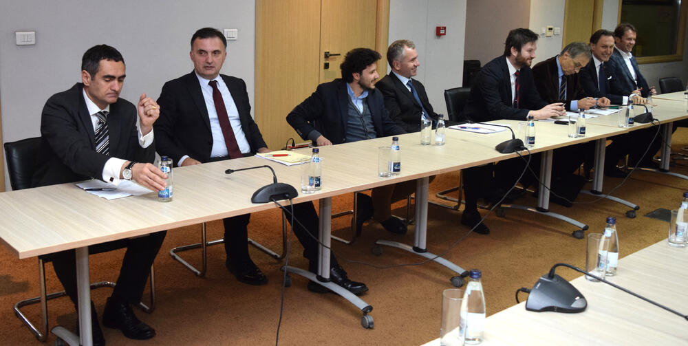 Sastanak opozicije, ALeksandar Damjanović, Srđan Milić, Ranko Krivokapić, Miodrag Lekić, Dritan Abazović