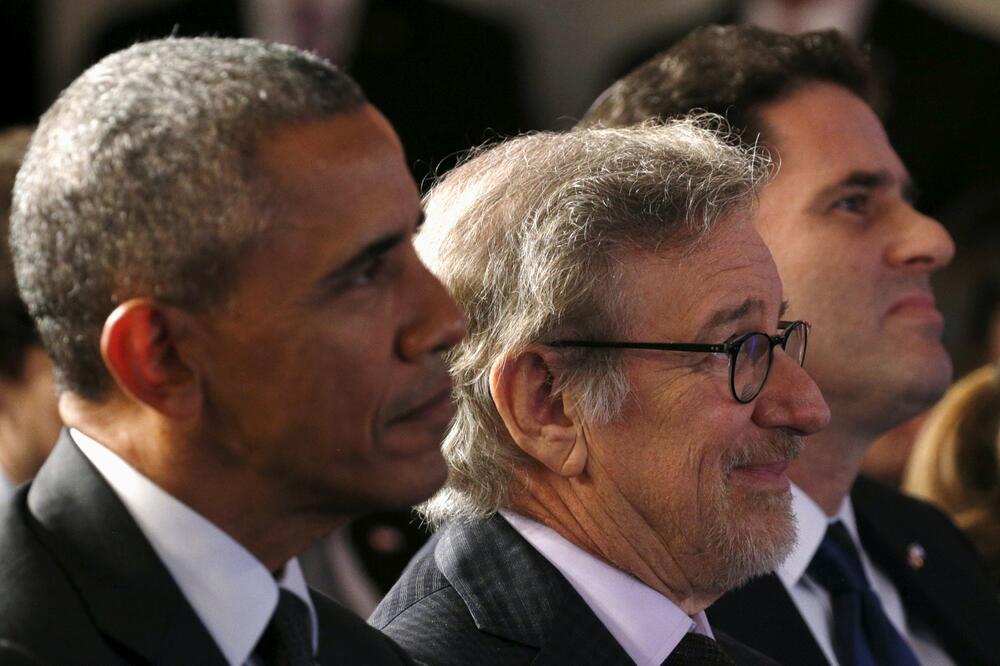 Barak Obama, Stiven Spilberg, Foto: Reuters