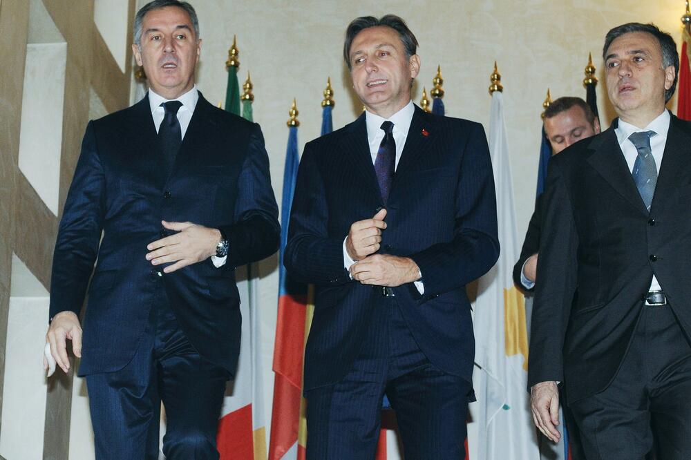 Milo Đukanović, Ranko Krivokapić, Filip Vujanović, Foto: Savo Prelević