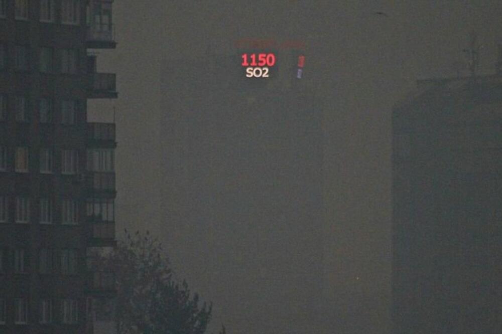 zagađenje vazduha, Tuzla, Foto: Twitter