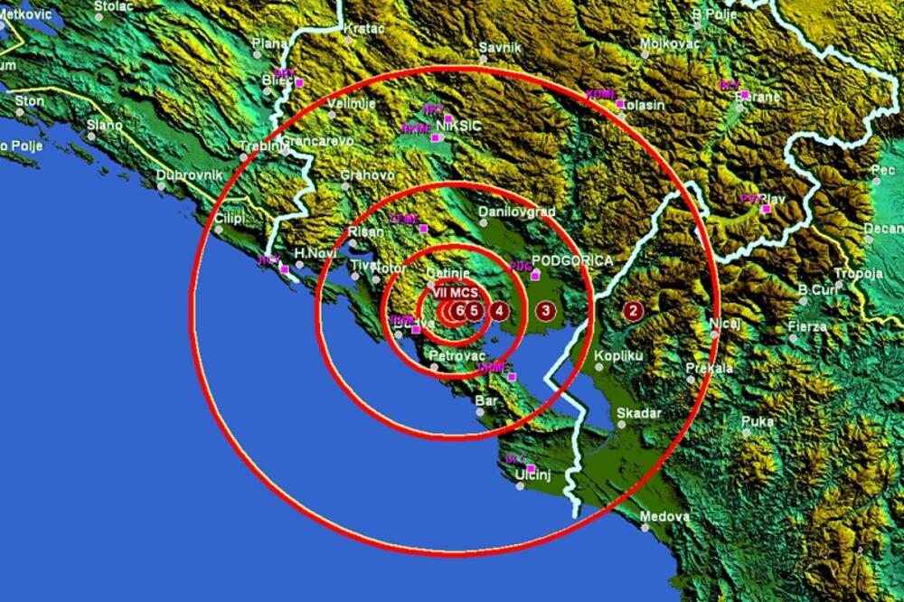zemljotres, Očinići, Foto: Zavod za hidrometeorologiju i seizmologiju