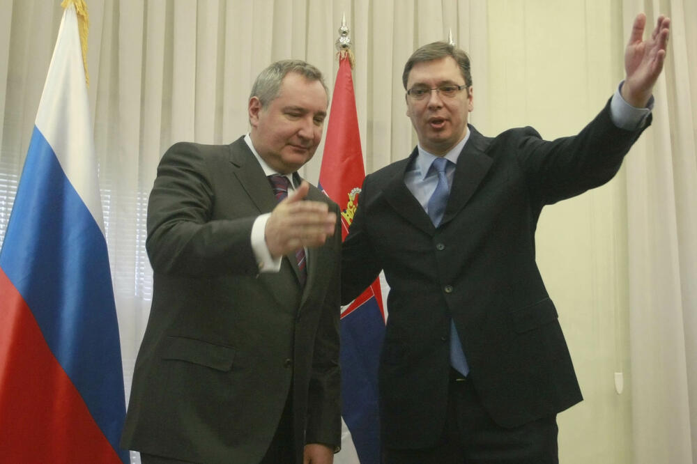 Dmitrij Rogozin, Aleksandar Vučić, Foto: Betaphoto