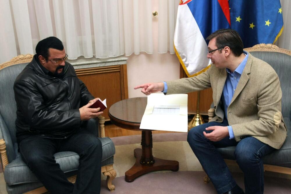 Stiven Sigal, Aleksandar Vučić, Foto: Betaphoto