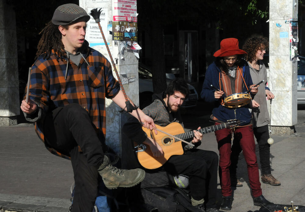 Kanađani, ulični svirači