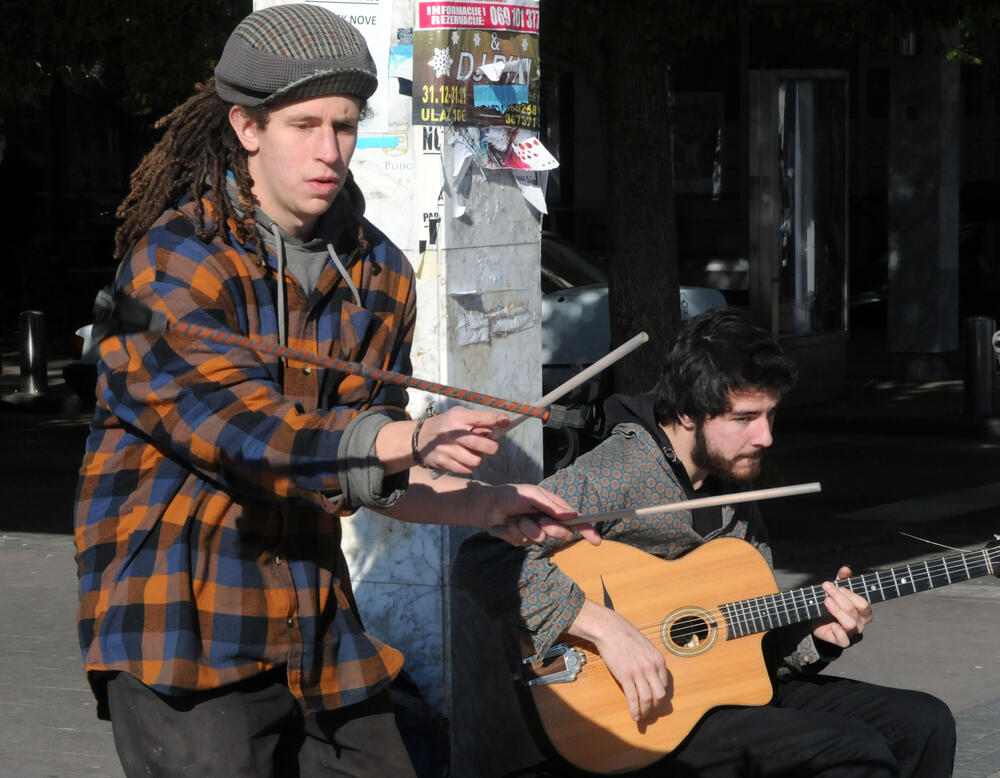 Kanađani, ulični svirači