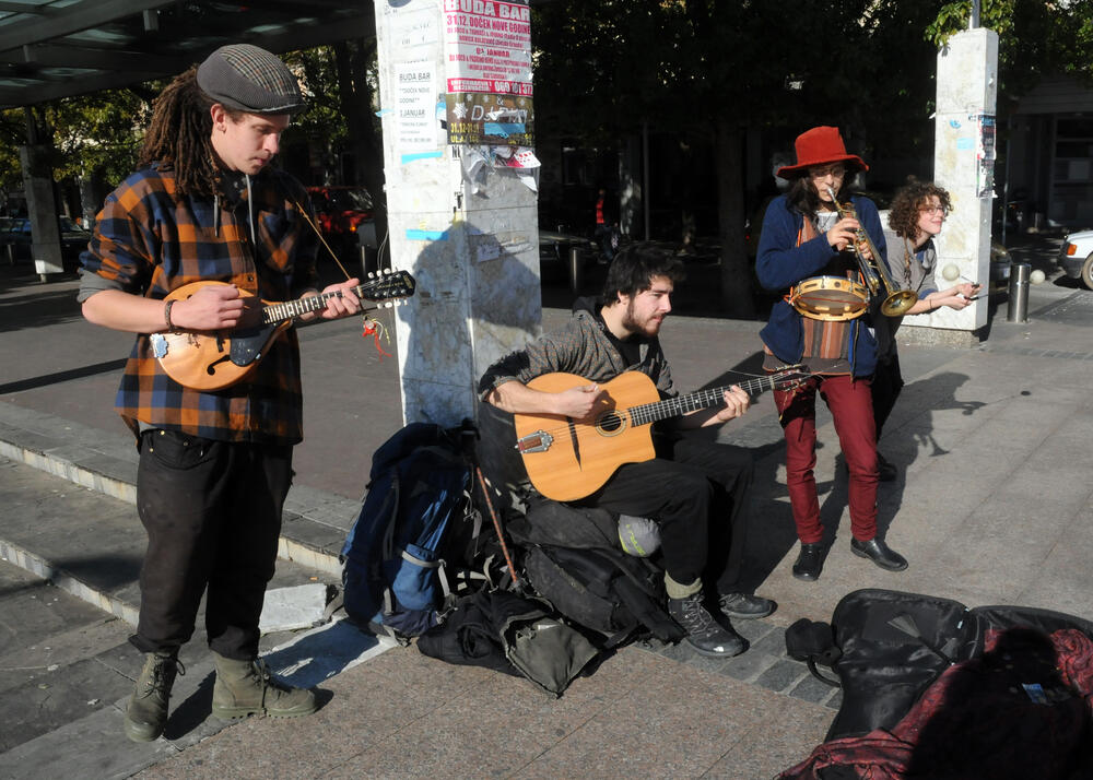Kanađani, ulični svirači