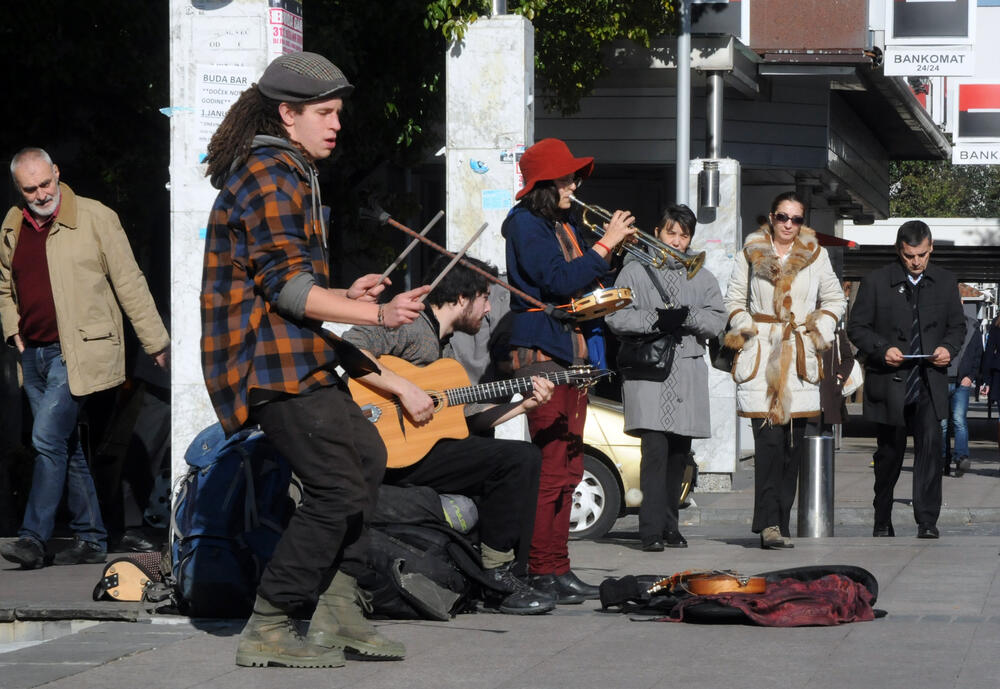 Kanađani, ulični svirači