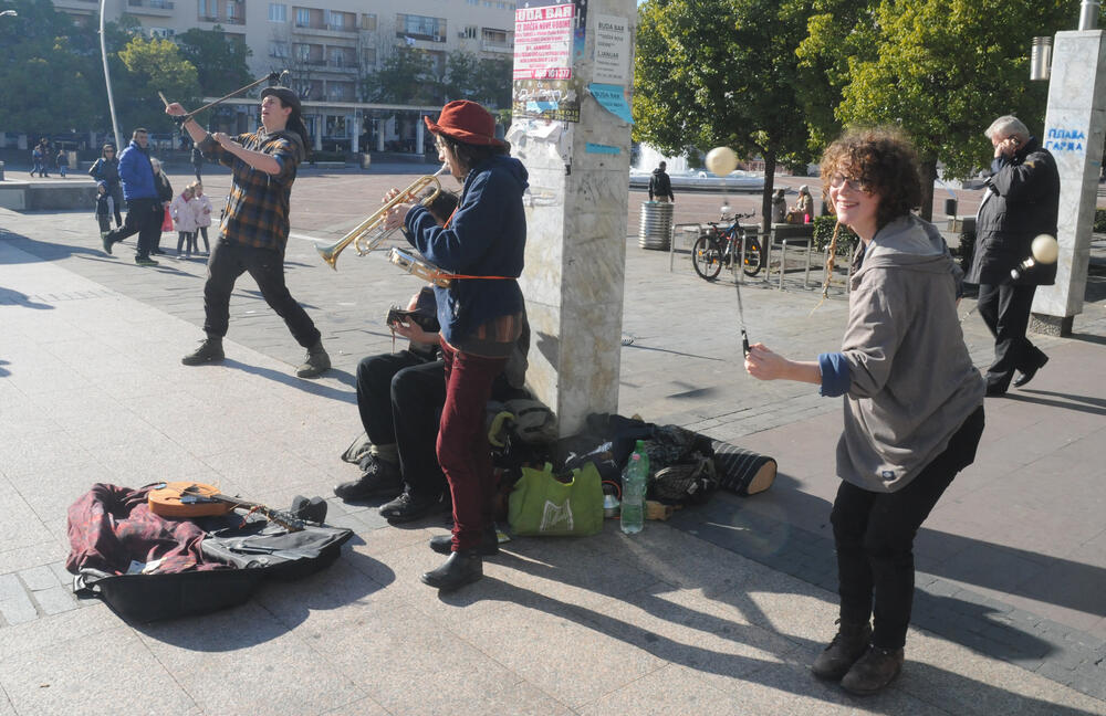 Kanađani, ulični svirači