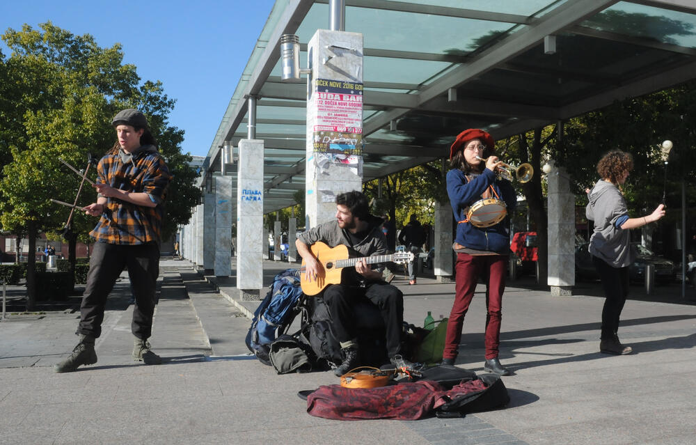 Kanađani, ulični svirači