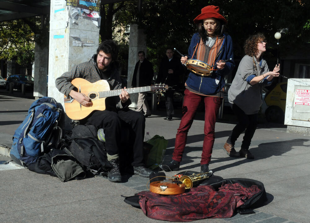 Kanađani, ulični svirači