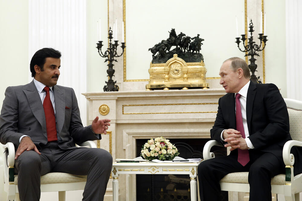 Vladimir Putin, Tamim bin Hamad Al-Tani, Foto: Beta/AP
