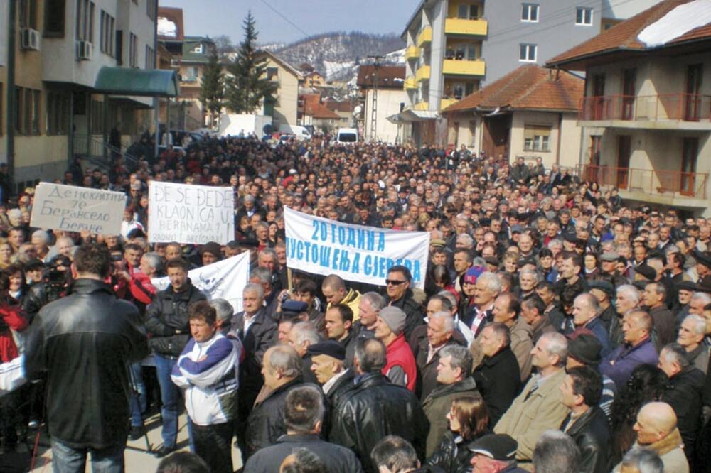 protest radnika na sjeveru, Foto: NVO Radnik