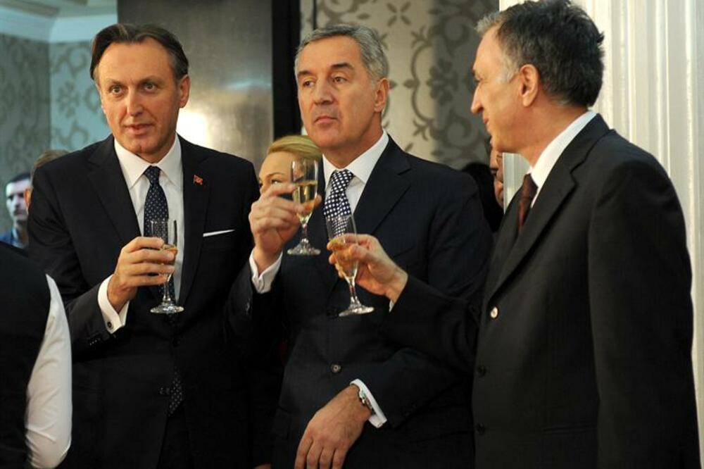 Ranko Krivokapić, Milo Đukanović, Filip Vujanović, Foto: Gov.me
