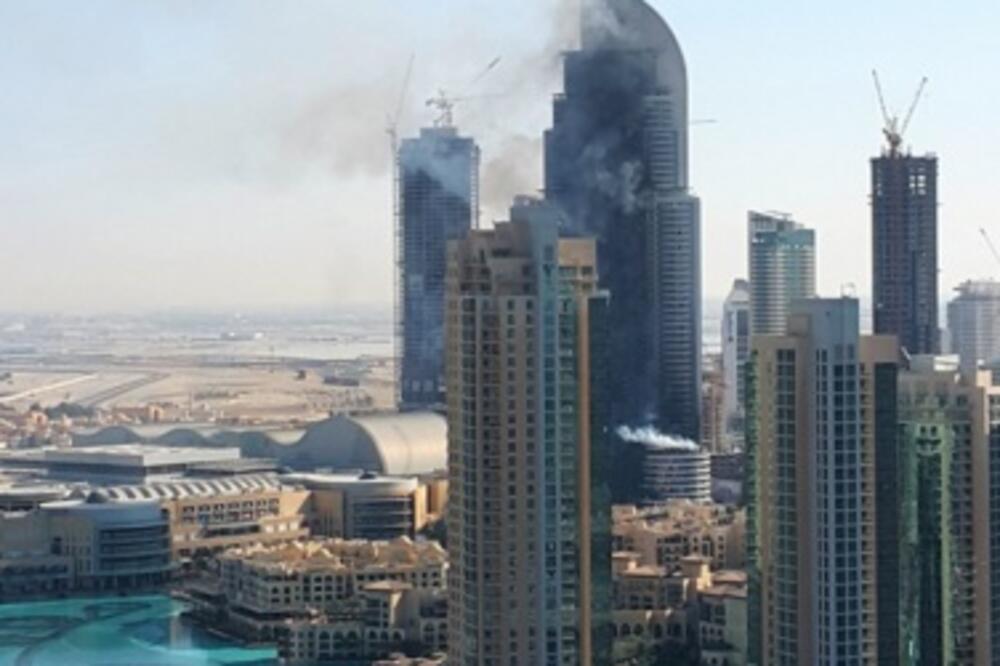 Dubai hotel požar, Foto: Twitter.com