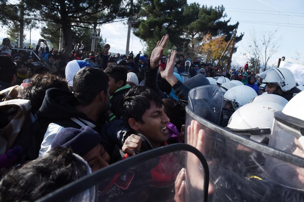 Makedonija izbjeglice, Foto: Beta/AP