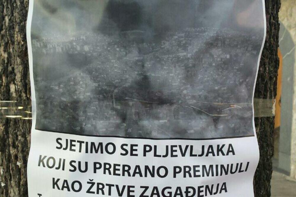 Plakat protiv zagađanje, Pljevlja, Foto: NVO Breznica
