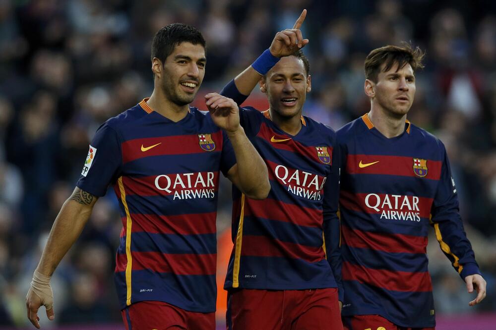 Luis Suares, Nejmar, Leo Mesi, Foto: Reuters