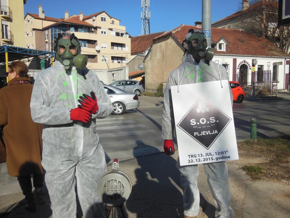 protest, zagađenje, Nikšić