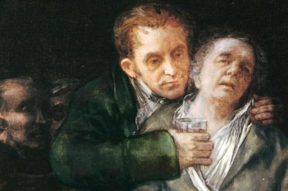 Francisko Goja, Autoportret sa doktorom Arietom