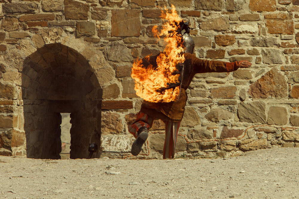 Zapaljen čovjek, Čovjek gori, Foto: Shutterstock