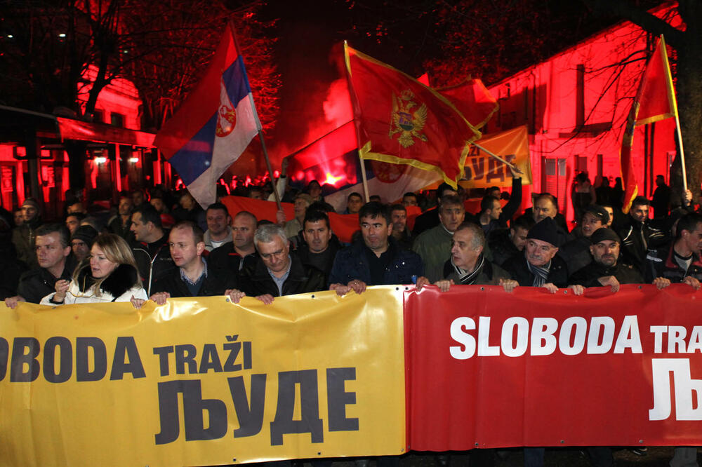 protest DF, Nikšić, Foto: Luka Zeković