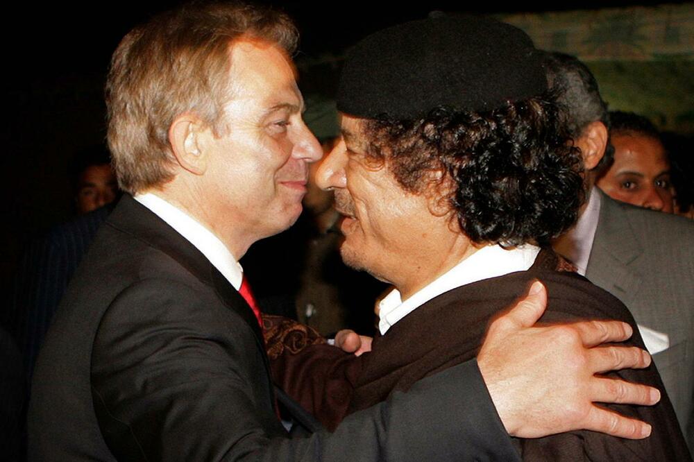Toni Bler i Moamer Gadafi, Foto: Reuters