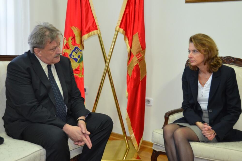 Mitja Močnik, Milica Pejanović Đurišić, Foto: Ministarstvo odbrane Crne Gore