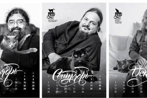 Ovo je kalendar godine: Pravoslavni sveštenici sa svojim mačkama