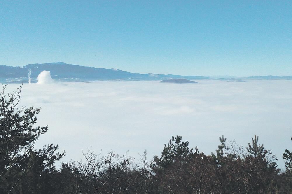 Pljevlja, magla, zagađnost, Foto: Goran Malidžan