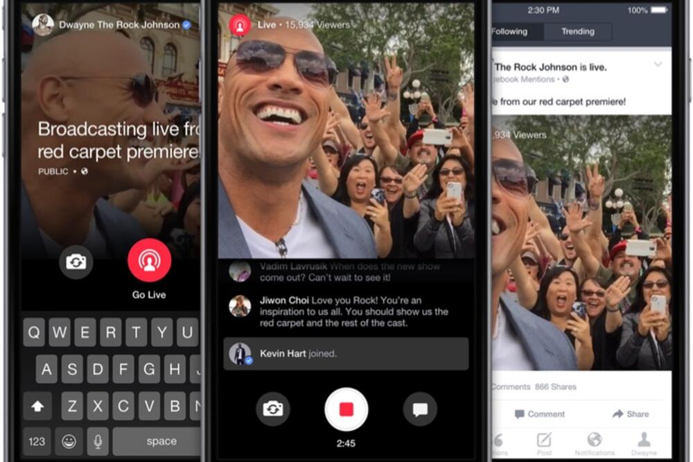 Live for Facebook Mentions, Foto: Facebook