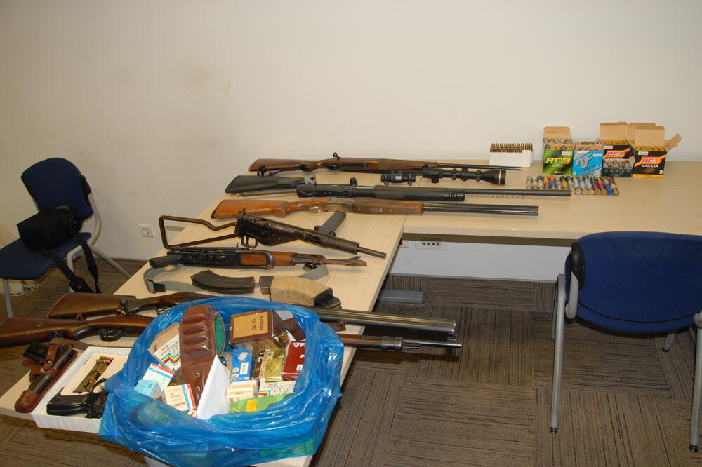 Oduzeto oružje, Foto: Uprava policije