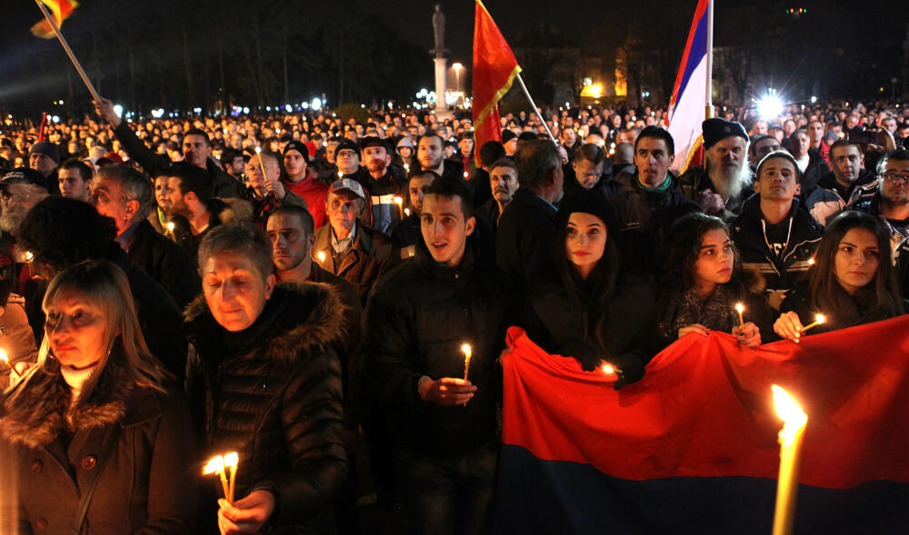 protest DF, Nikšić