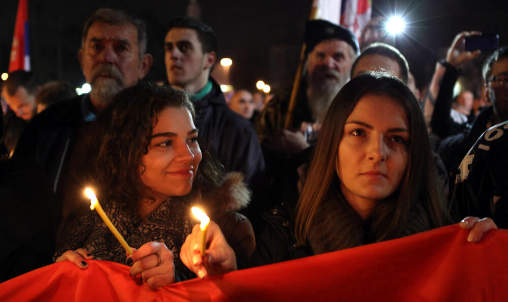 protest DF, Nikšić