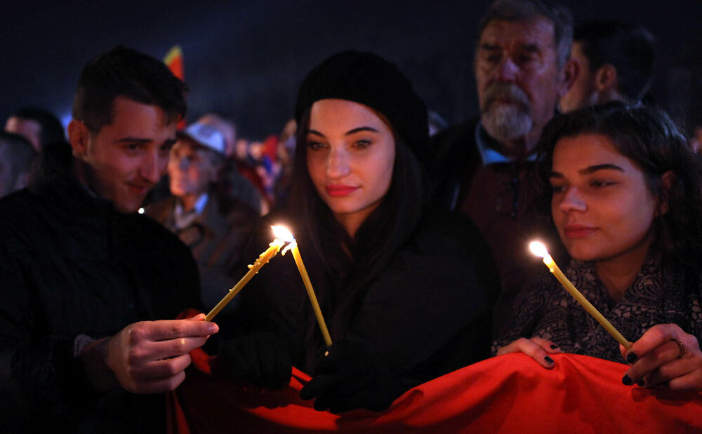 protest DF, Nikšić
