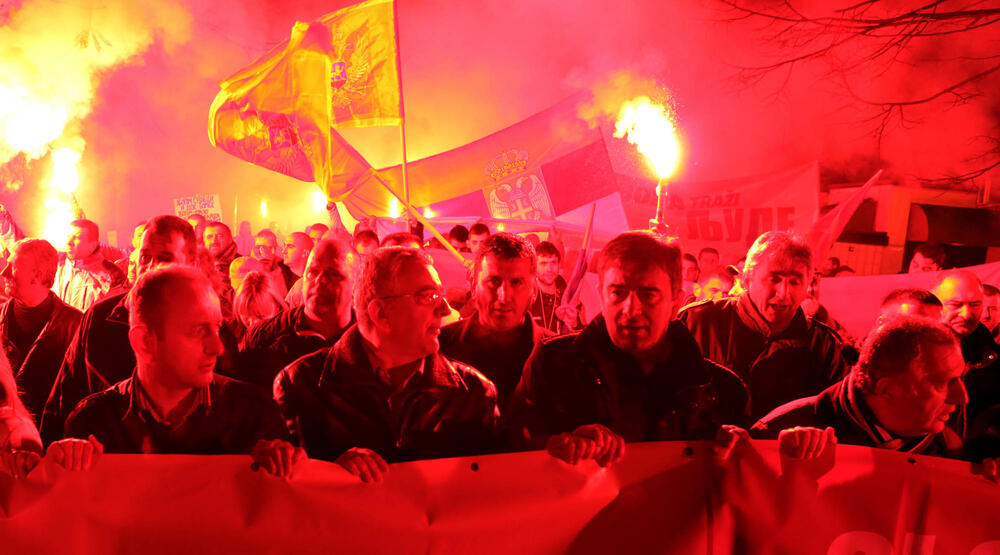 protest DF, Nikšić