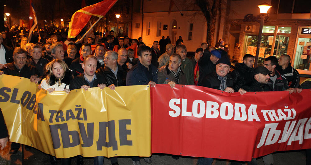 protest DF, Nikšić