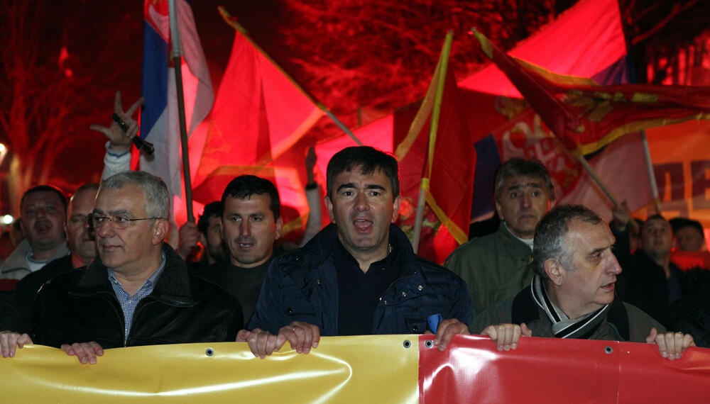 protest DF, Nikšić