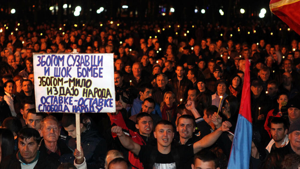 protest DF, Nikšić