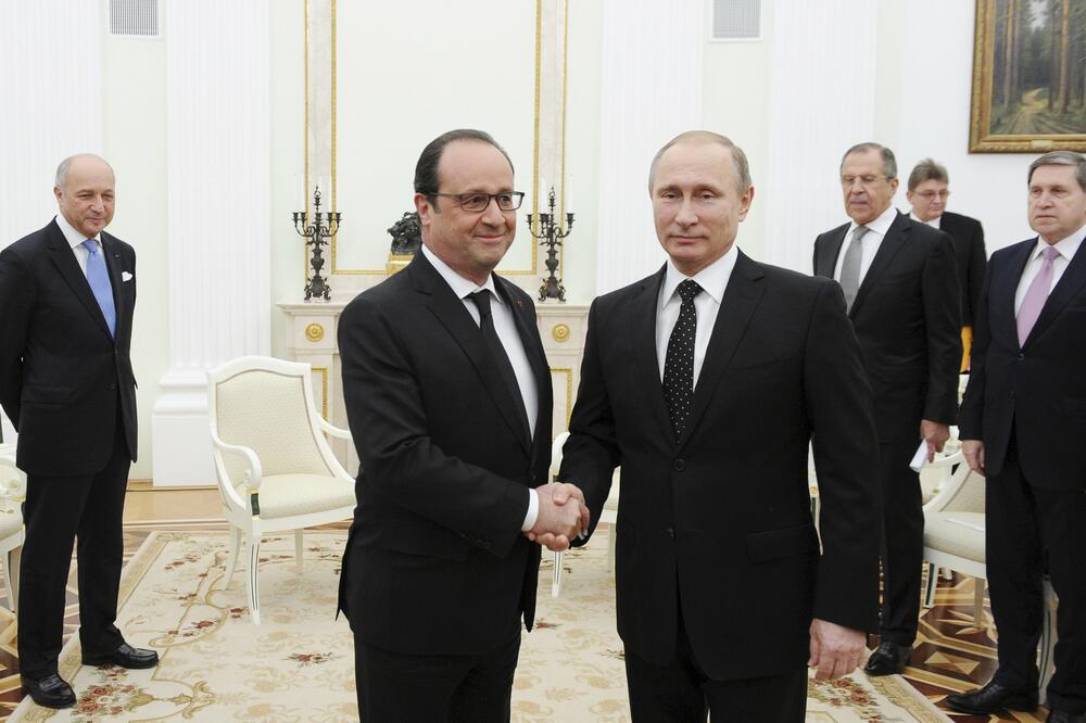 Fransoa Oland, Vladimir Putin, Foto: Reuters