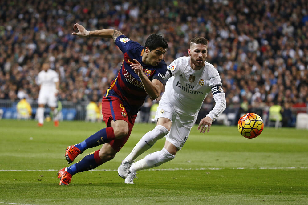 Serhio Ramos i Luis Suares, Foto: Reuters