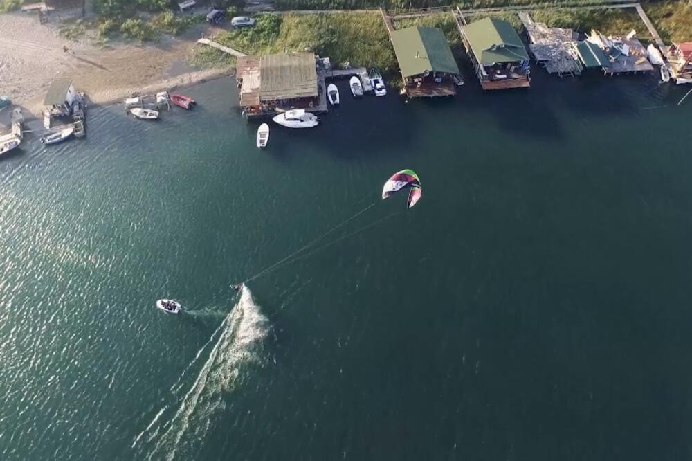 kajtsurfing, Ada Bojana, Foto: Screenshot (vimeo)