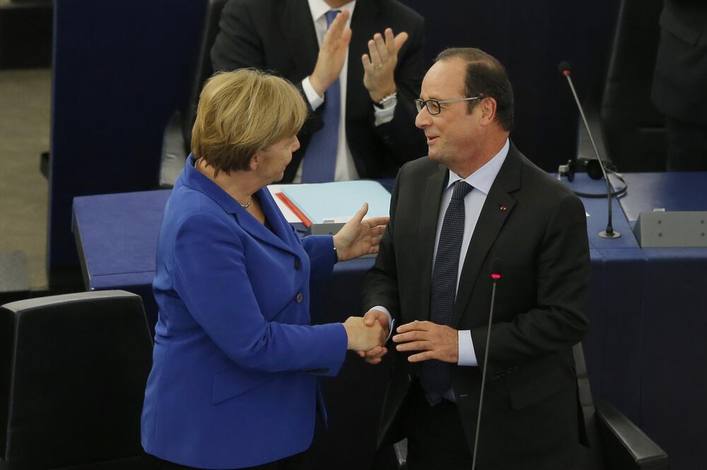 Fransoa Oland, Angela Merkel, Foto: Reuters