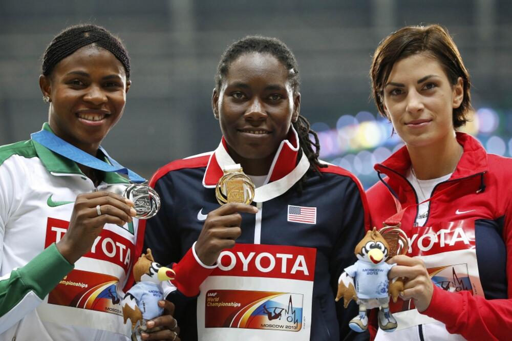 Blesing Okagbare, Britni Ris, Ivana Španović, Foto: Reuters