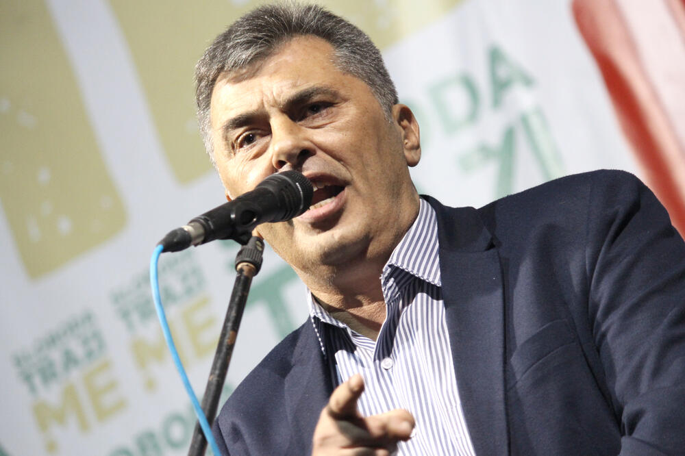 DF protest, Milutin Đukanović, Foto: Filip Roganović