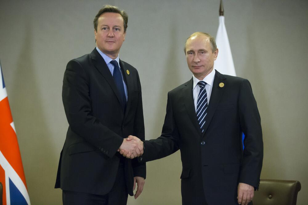 Vladimir Putin, Dejvid Kameron, Foto: Beta/AP