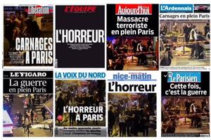 Mediji u Francuskoj: "Horor u srcu Pariza", "Ovo je rat"...