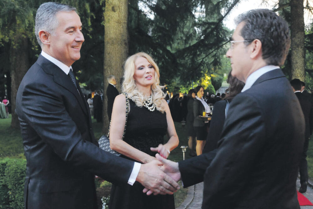 Milo Đukanović, Lidija Đukanović, Beba Popović, Foto: Luka Zeković