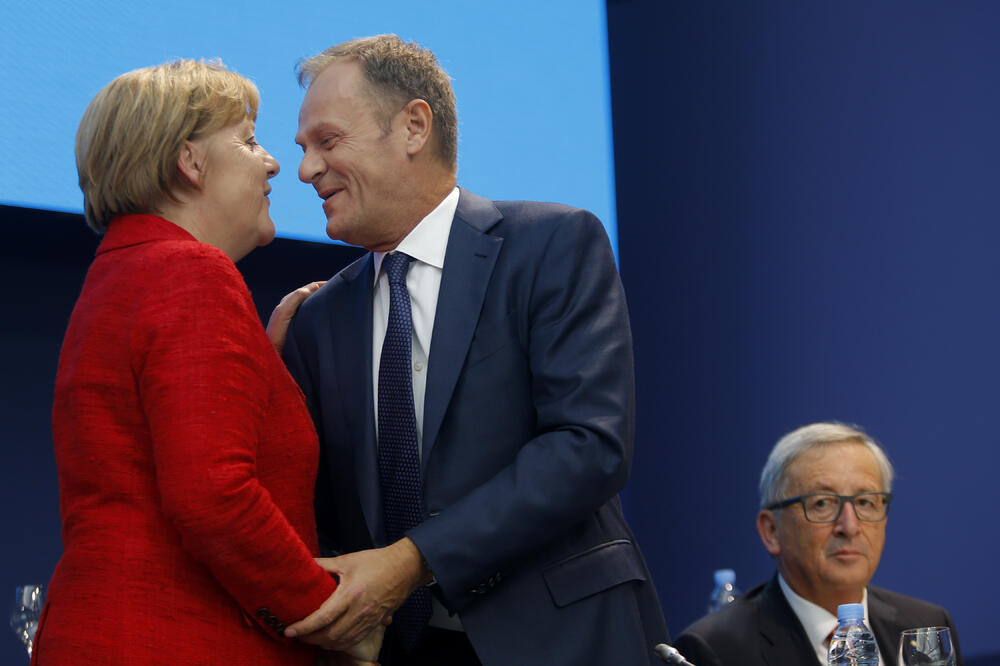 Angela Merkel, Donald Tusk, Foto: Beta/AP