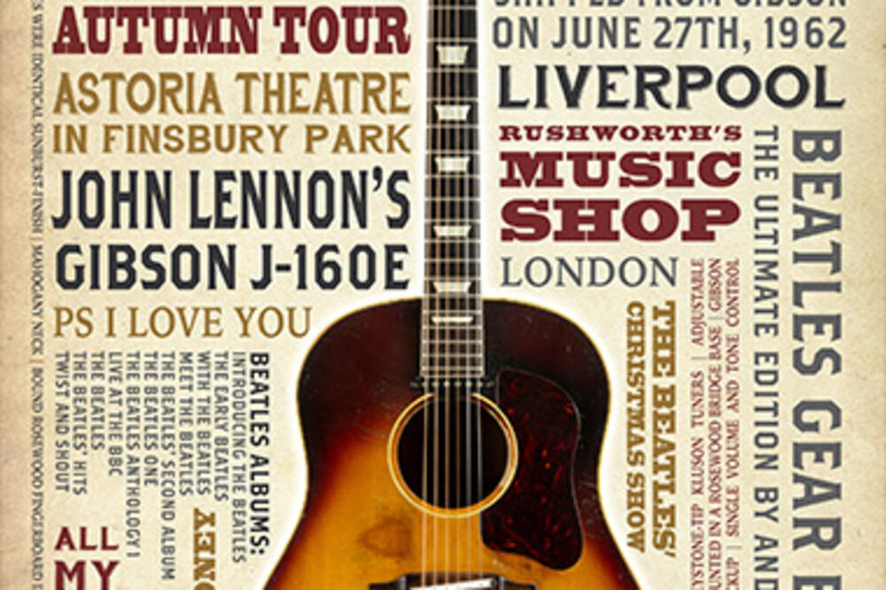 Džon Lenon gitara, Foto: Juliensauctions.com